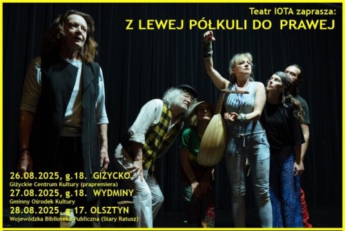 Spektakl "Z lewej pólkuli do prawej" Teatru IOTA