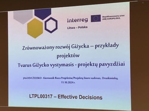 Delegacja z Giżycka uczestniczyła w obchodach Dnia Samorządu Terytorialnego w Druskienikach na Litwie 2024