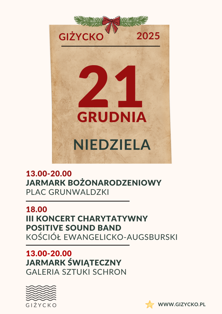 Plakat_Kalendarz 21 grudnia w Giżycku