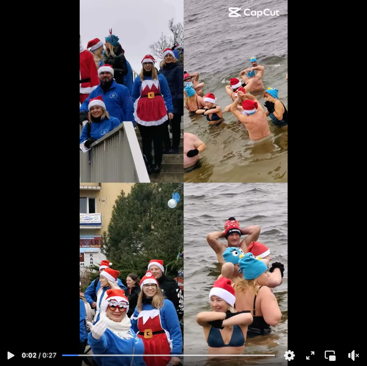 Akcja Mikołajkowa Giżyckiego Klubu Morsów ZIMNY PTAK