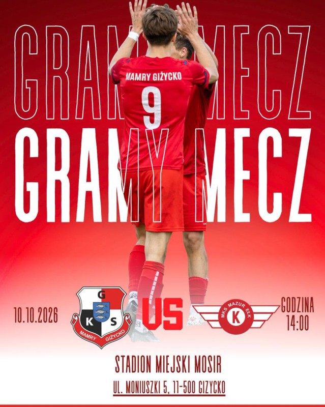 GKS Mamry Giżycko vs MKS Mazur Ełk
