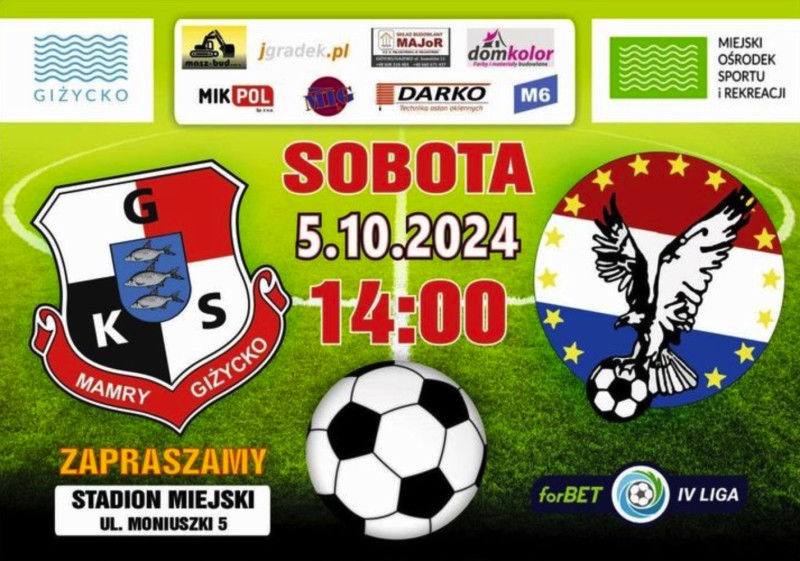 GKS Mamry Giżycko vs OKS Sokół Ostróda